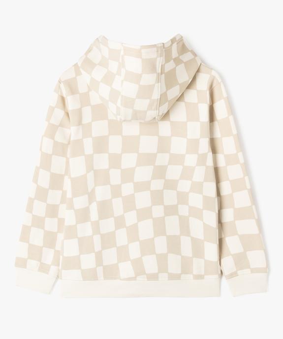 Sweat à capuche en molleton imprimé garçon vue3 - GEMO (JUNIOR) - GEMO