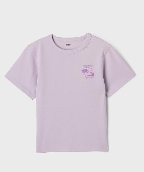 T-shirt manches courtes imprimé garçon vue1 - GEMO 4G GARCON - GEMO