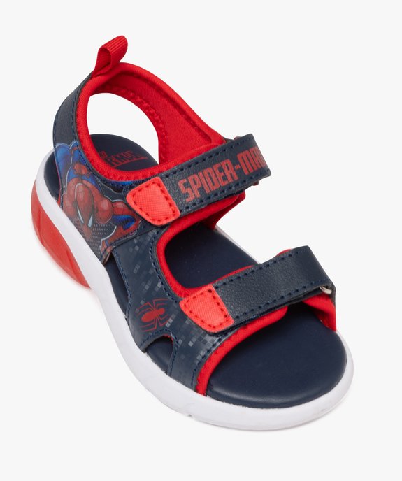 Sandales sport à double scratch imprimées à semelle lumineuse garçon - Spiderman vue5 - SPIDERMAN - GEMO