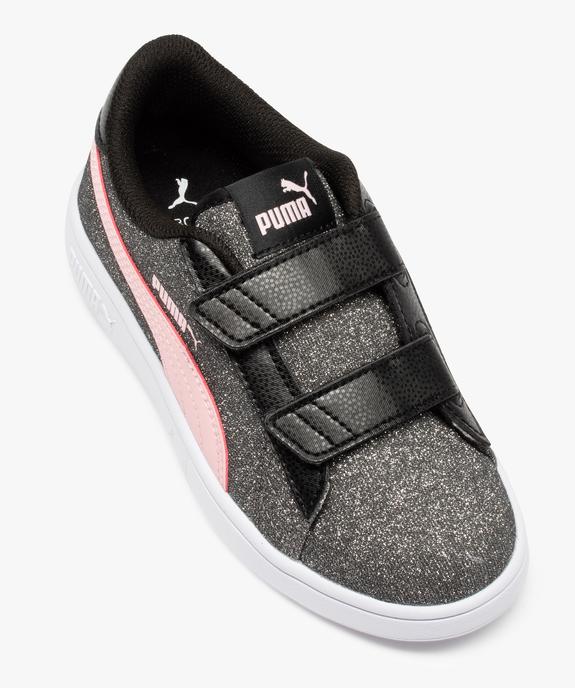 Baskets fille dessus brillant fermeture scratch – Puma Smash vue5 - PUMA - GEMO
