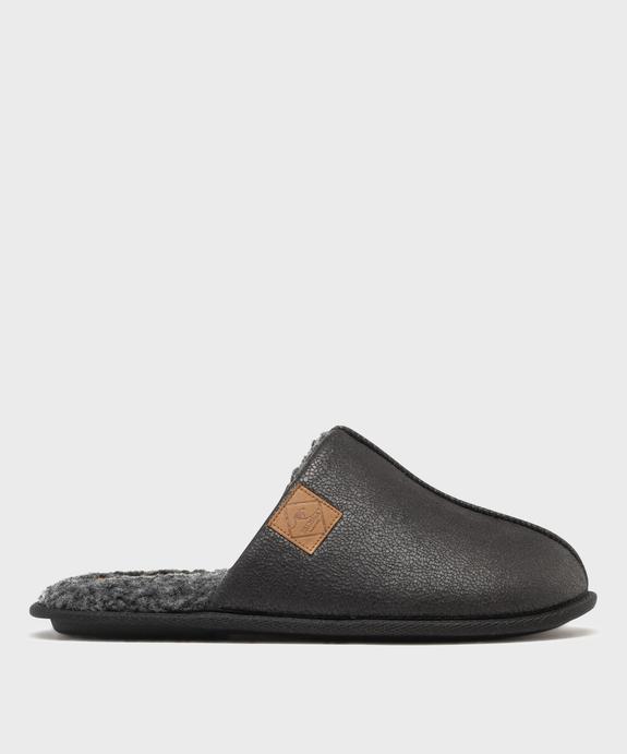 Chaussons fourrés forme mules homme - Roadsign vue1 - ROADSIGN G4G - GEMO