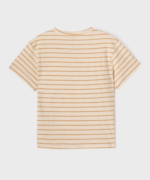 Tee-shirt à col tunisien garçon vue3 - GEMO (ENFANT) - GEMO