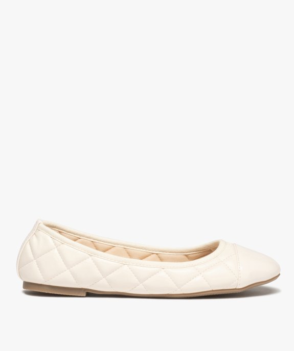Ballerines femme avec effet matelassé et bout verni vue1 - VALENTINA BALDA - GEMO