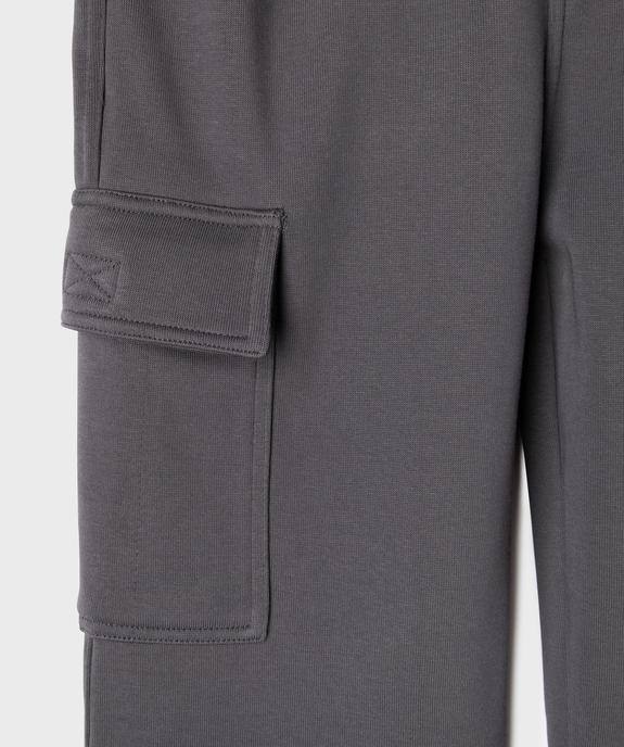 Pantalon de jogging avec intérieur chaud garçon vue3 - GEMO (JUNIOR) - GEMO