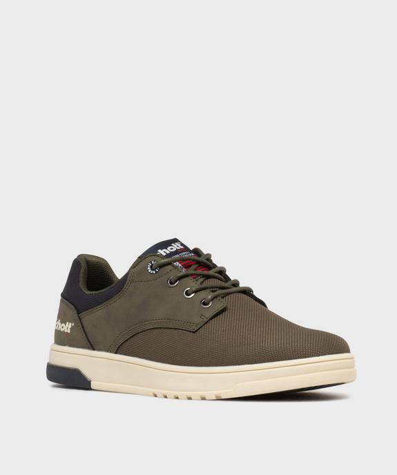 Baskets basses en toile texturé homme - Schott vue2 - SCHOTT - GEMO