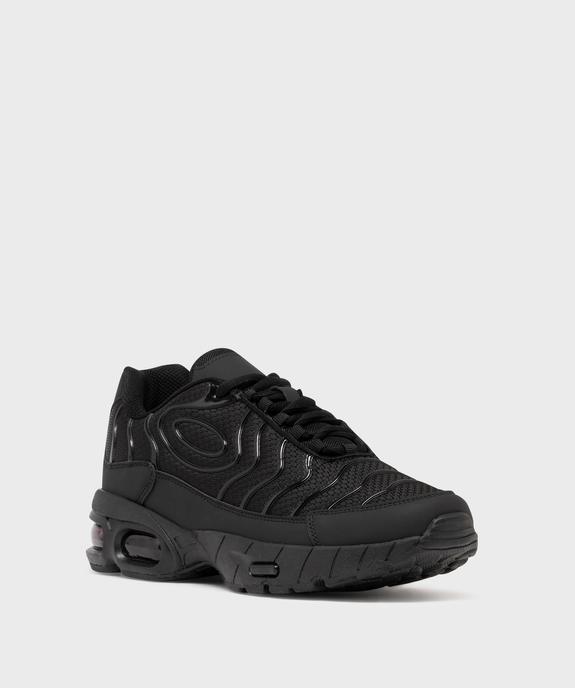 Baskets en mesh à semelle épaisse avec bulle d'air translucide homme vue2 - 5 MILES GEMO FOR GOOD - GEMO