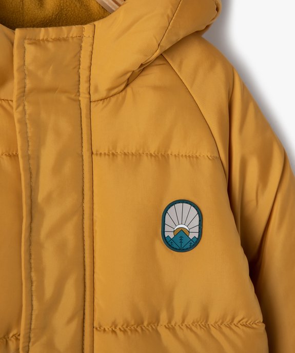 Blouson bébé garçon chaud à capuche et doublure polaire vue3 - GEMO 4G BEBE - GEMO