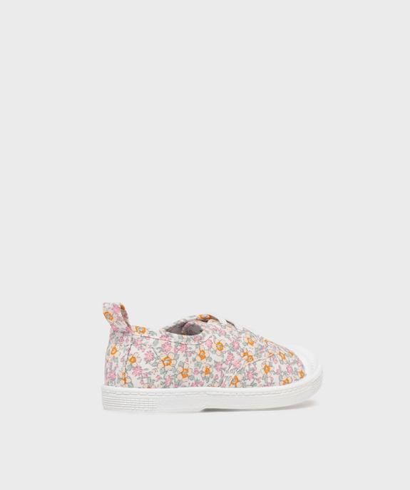 Tennis en toile à motifs fleuris fille - Lovely Wings vue4 - LOVELY WINGS GEMO FOR GOOD - GEMO