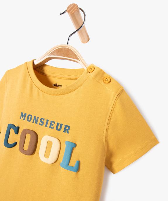 Tee-shirt imprimé manches courtes bébé garçon vue2 - GEMO(BEBE DEBT) - GEMO