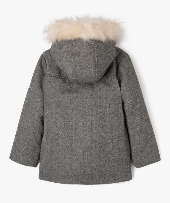 Manteau à capuche pailleté et doublure pouce et chaude fille - LuluCastagnette vue5 - LULU CASTAGNETTE G4G D - GEMO