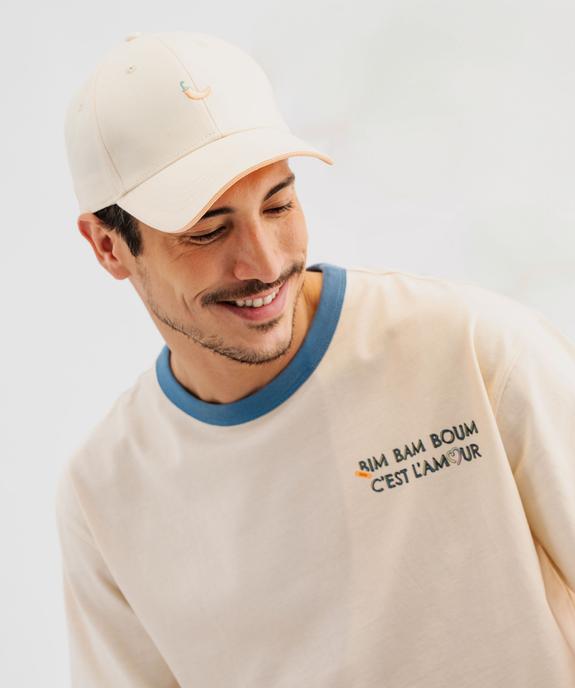 Tee-shirt adulte manches courtes avec message amour mixte - Gémo X Maëva vue9 - GEMO 4G FEMME - GEMO