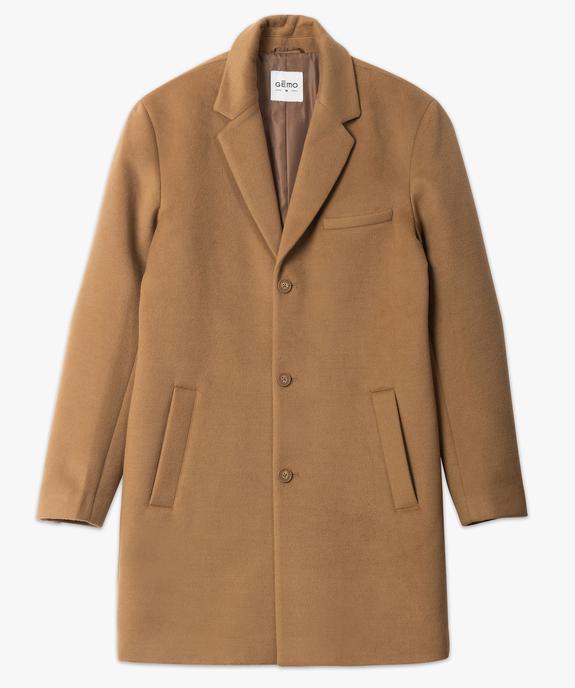 Manteau court homme effet drap de laine vue4 - GEMO (HOMME) - GEMO