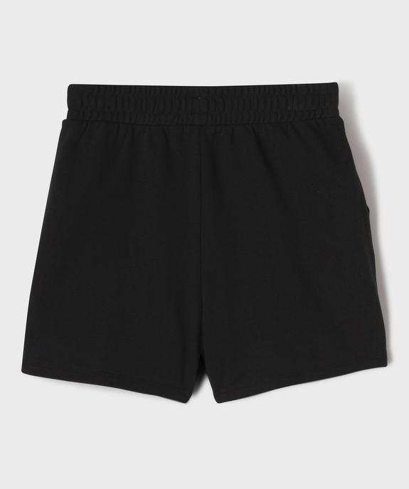 Short en maille coupe ample avec taille élastique fille vue4 - GEMO 4G FILLE - GEMO