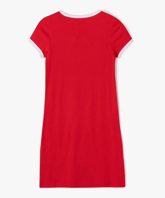 Robe à manches courtes en maille côtelée fille - Camps United vue4 - CAMPS - GEMO