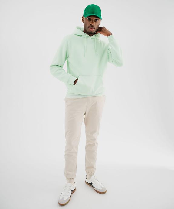 Sweat à capuche en molleton doux homme vue6 - GEMO 4G HOMME - GEMO