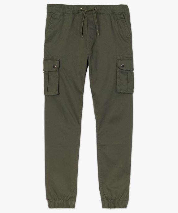 Pantalon homme jogger à poches latérales vue4 - GEMO (HOMME) - GEMO