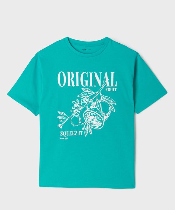 T-shirt imprimé à col rond garçon vue1 - GEMO (JUNIOR) - GEMO