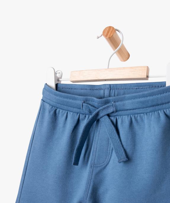 Short en maille avec ceinture bord-côte bébé garçon vue2 - GEMO(BEBE DEBT) - GEMO