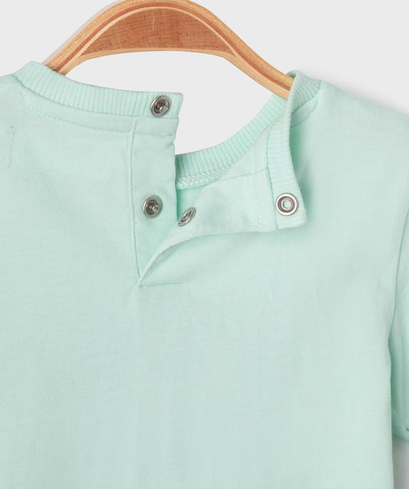 Tee-shirt manches courtes avec motif estival bébé garçon vue2 - GEMO 4G BEBE - GEMO