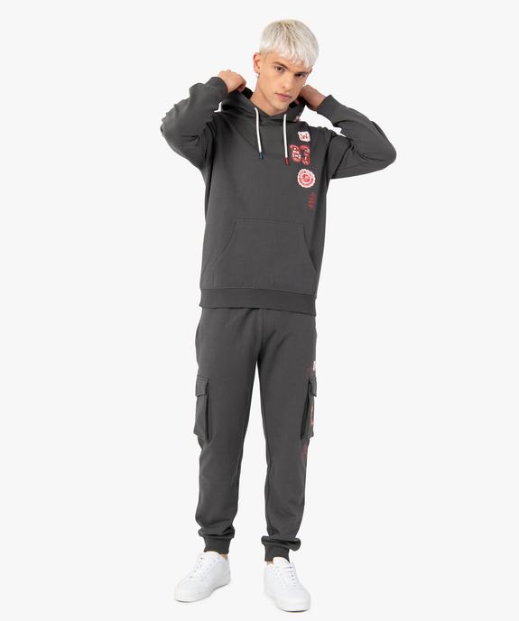 Sweat homme à capuche avec inscriptions – Camps United vue5 - CAMPS UNITED - GEMO