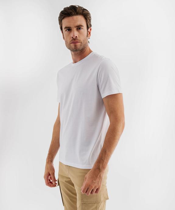 Tee-shirt à manches courtes et col rond homme vue8 - GEMO 4G HOMME - GEMO