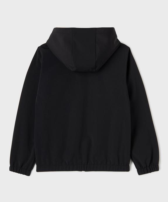Blouson softshell déperlant intérieur polaire à capuche garçon vue4 - GEMO (JUNIOR) - GEMO