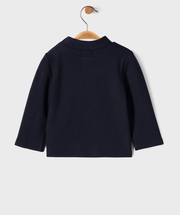 Tee-shirt manches longues chaud en maille côtelée bébé fille - LuluCastagnette vue4 - LULUCASTAGNETTE - GEMO