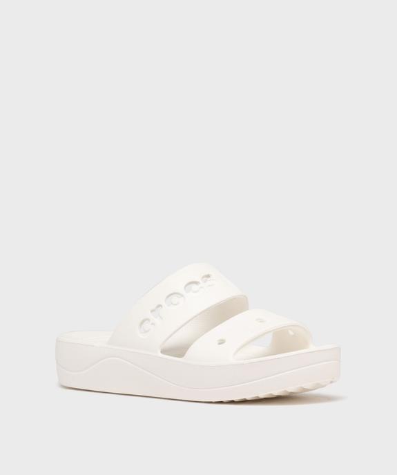 Mules de piscine femme à double brides et semelle plateforme - Crocs vue2 - CROCS - GEMO