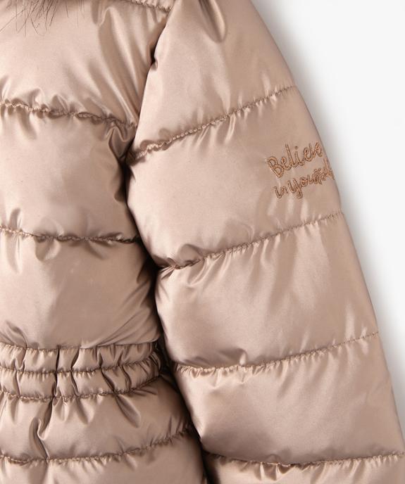 Parka déperlante à capuche avec doublure  fille vue3 - GEMO 4G FILLE - GEMO