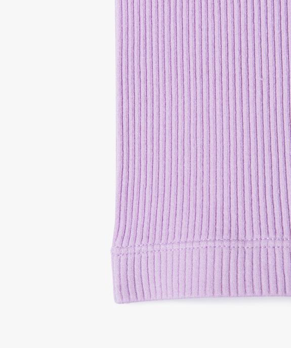 Legging court en maille côtelée extensible fille vue2 - GEMO (ENFANT) - GEMO