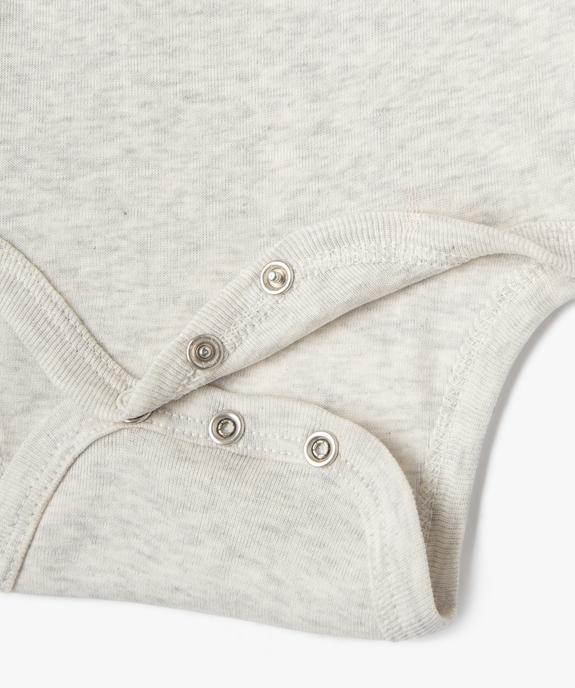Body manches longues imprimé à col US bébé (lot de 3) vue3 - GEMO 4G BEBE - GEMO