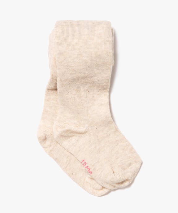 Collant uni bébé fille vue1 - GEMO 4G BEBE - GEMO
