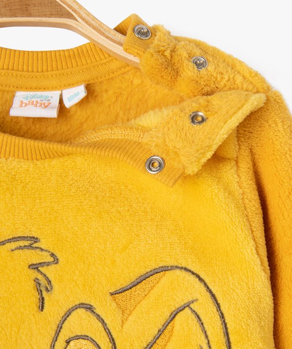 Pyjama 2 pièces velours avec motif Le Roi Lion bébé garçon - Disney - DISNEY BABY Pyjama 2 pièces velours avec motif Le Roi Lion bébé garçon - Disney vue3 - DISNEY BABY - GEMO