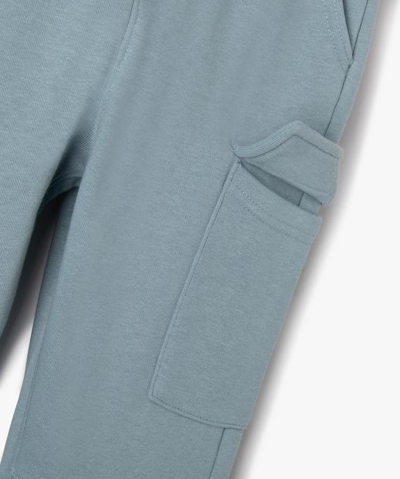 Pantalon de jogging cargo molleton garçon vue2 - GEMO (ENFANT) - GEMO