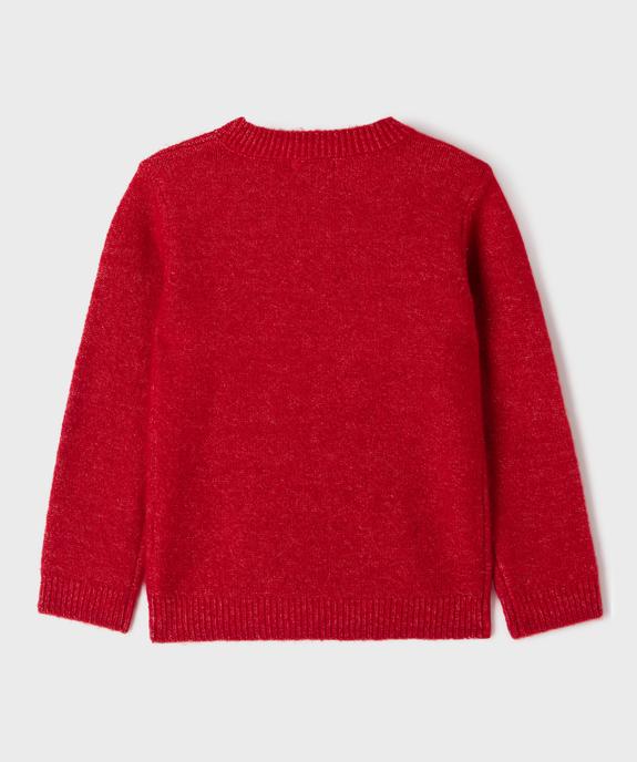 Pull de Noël en maille douce et chaude fille vue3 - GEMO (ENFANT) - GEMO