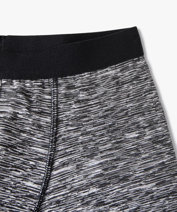 Boxer en coton stretch uni et chiné garçon (lot de 2) vue2 - GEMO 4G GARCON - GEMO