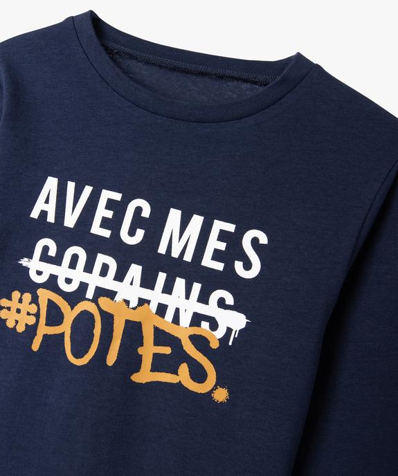 Tee-shirt à manches longues avec inscription garçon vue2 - PREMIER PRIX BY GEMO - GEMO