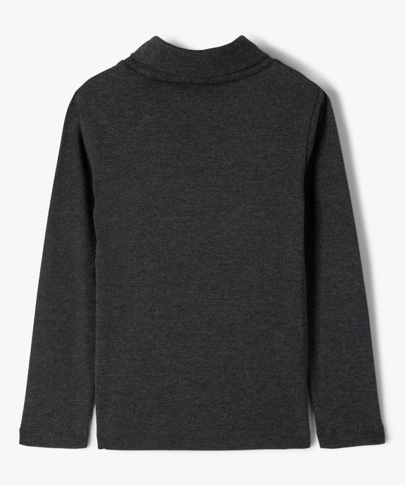 Tee-shirt col montant manches longues garçon vue3 - GEMO 4G GARCON - GEMO