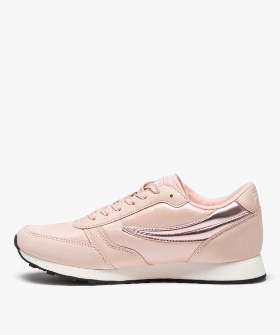 Baskets femme à lacets avec empiècement brillant- Fila Orbit Low vue3 - FILA - GEMO