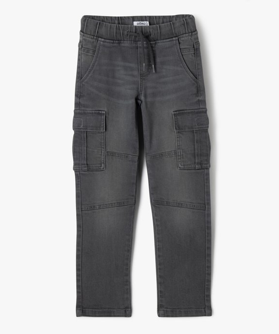 Pantalon cargo taille élastiquée garçon vue2 - GEMO (ENFANT) - GEMO