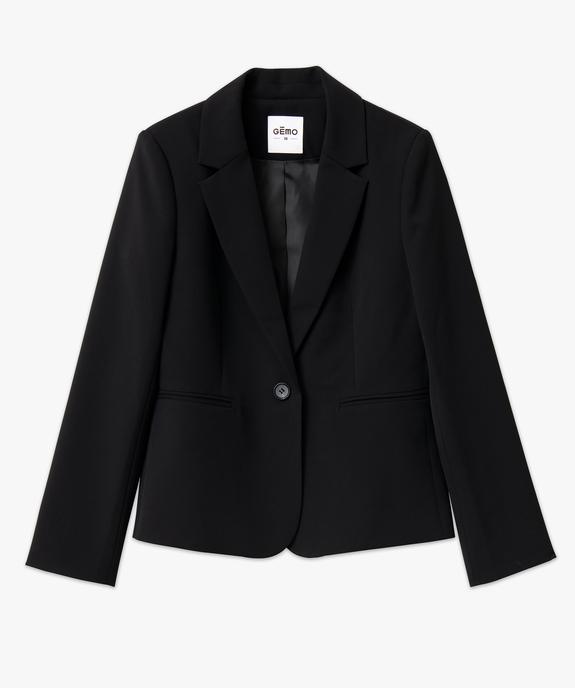 Veste de tailleur unie fermeture un bouton femme vue5 - GEMO(FEMME PAP) - GEMO