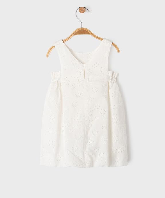 Robe sans manches en broderie anglaise bébé fille vue3 - GEMO(BEBE DEBT) - GEMO