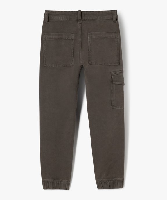 Pantalon cargo bas resserré garçon vue4 - GEMO (ENFANT) - GEMO