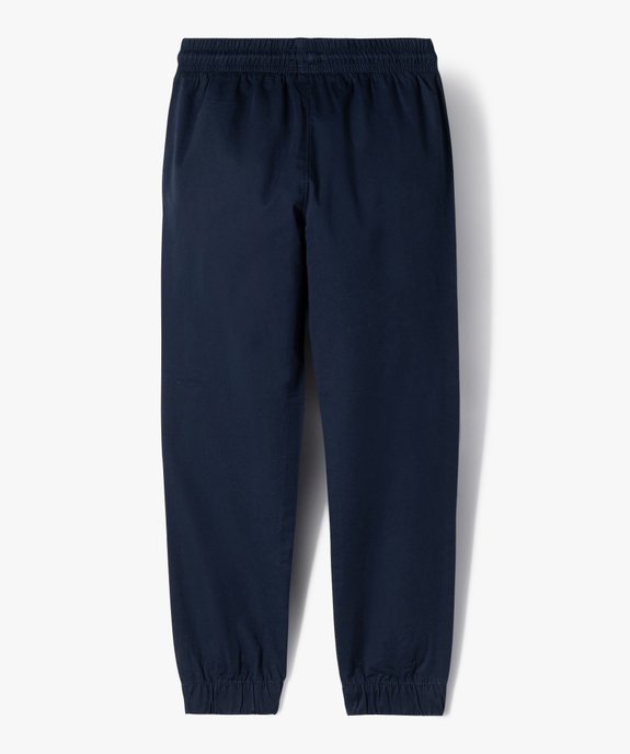 Pantalon jogger en toile garçon vue4 - GEMO (ENFANT) - GEMO