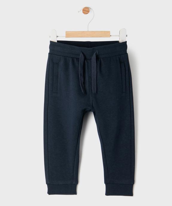 Pantalon de jogging avec ceinture bord-côte bébé garçon vue5 - GEMO 4G BEBE - GEMO