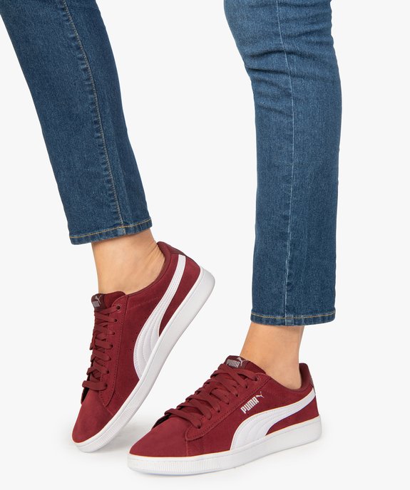 Baskets femme bicolores dessus cuir – Puma Vikky vue1 - PUMA - GEMO