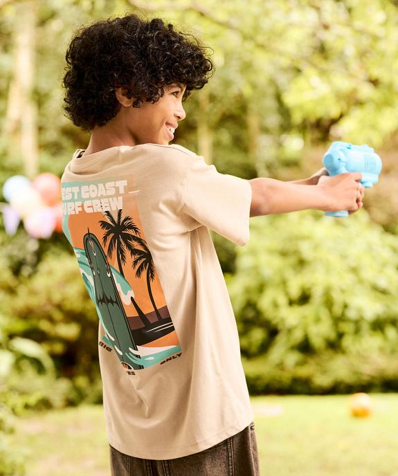 Tee-shirt garçon imprimé au dos vue1 - GEMO 4G GARCON - GEMO