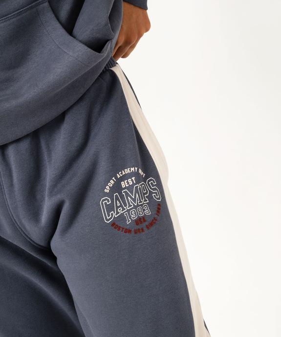 Jogging en molleton doux imprimé homme - Camps United vue2 - CAMPS - GEMO