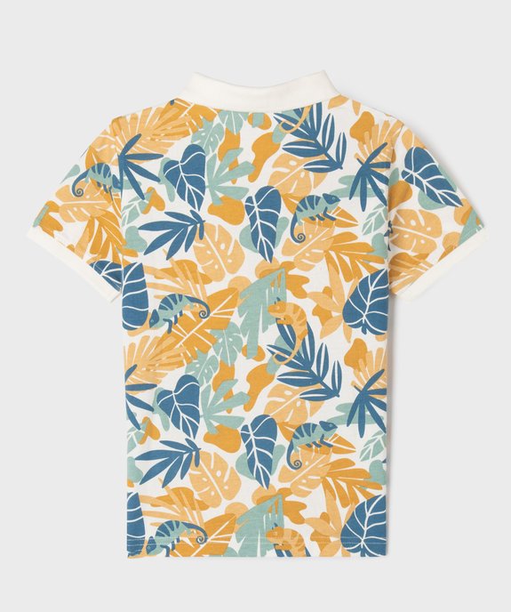 Polo imprimé fantaisie pour garçon vue3 - GEMO (ENFANT) - GEMO