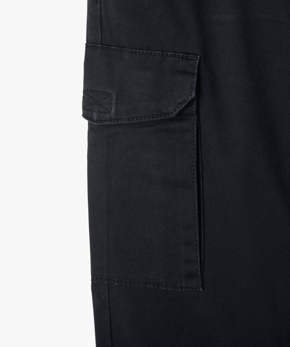 Pantalon en toile coupe jogger slim garçon vue8 - GEMO 4G GARCON - GEMO